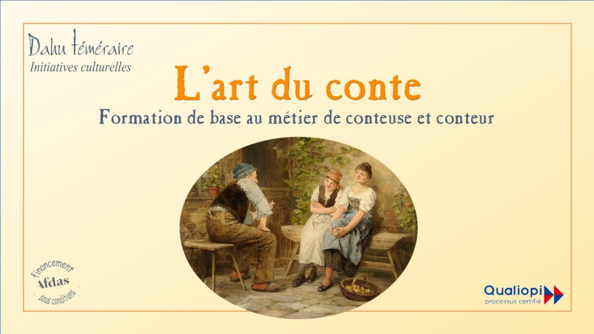 Stages pour devenir conteur professionnel